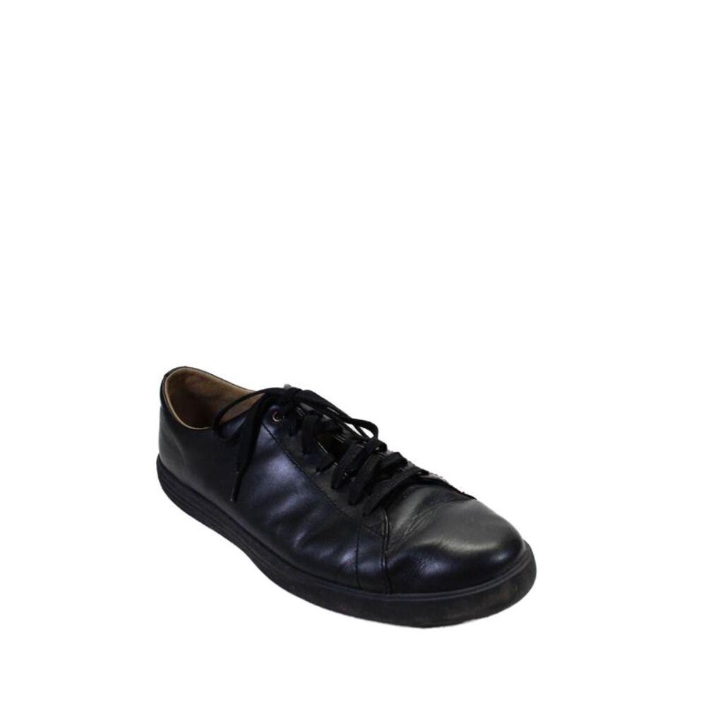 Cole Haan Grand.OS Mens Leather Low Top Lace Up Casual Sneakers Black Size 11.5